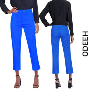 ODEEH NWT Pants 100% Cotton Caribbean Blue US Size 4 / Small